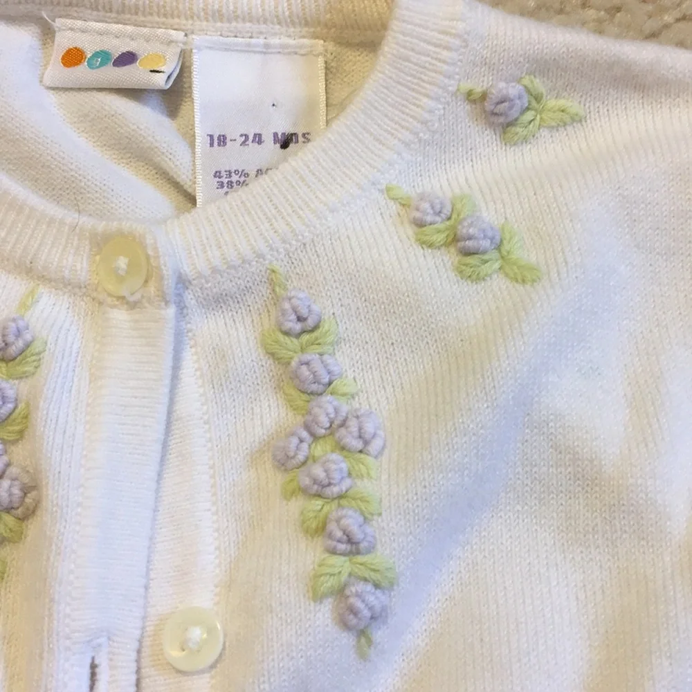 EUC Gymboree embroidered cardigan